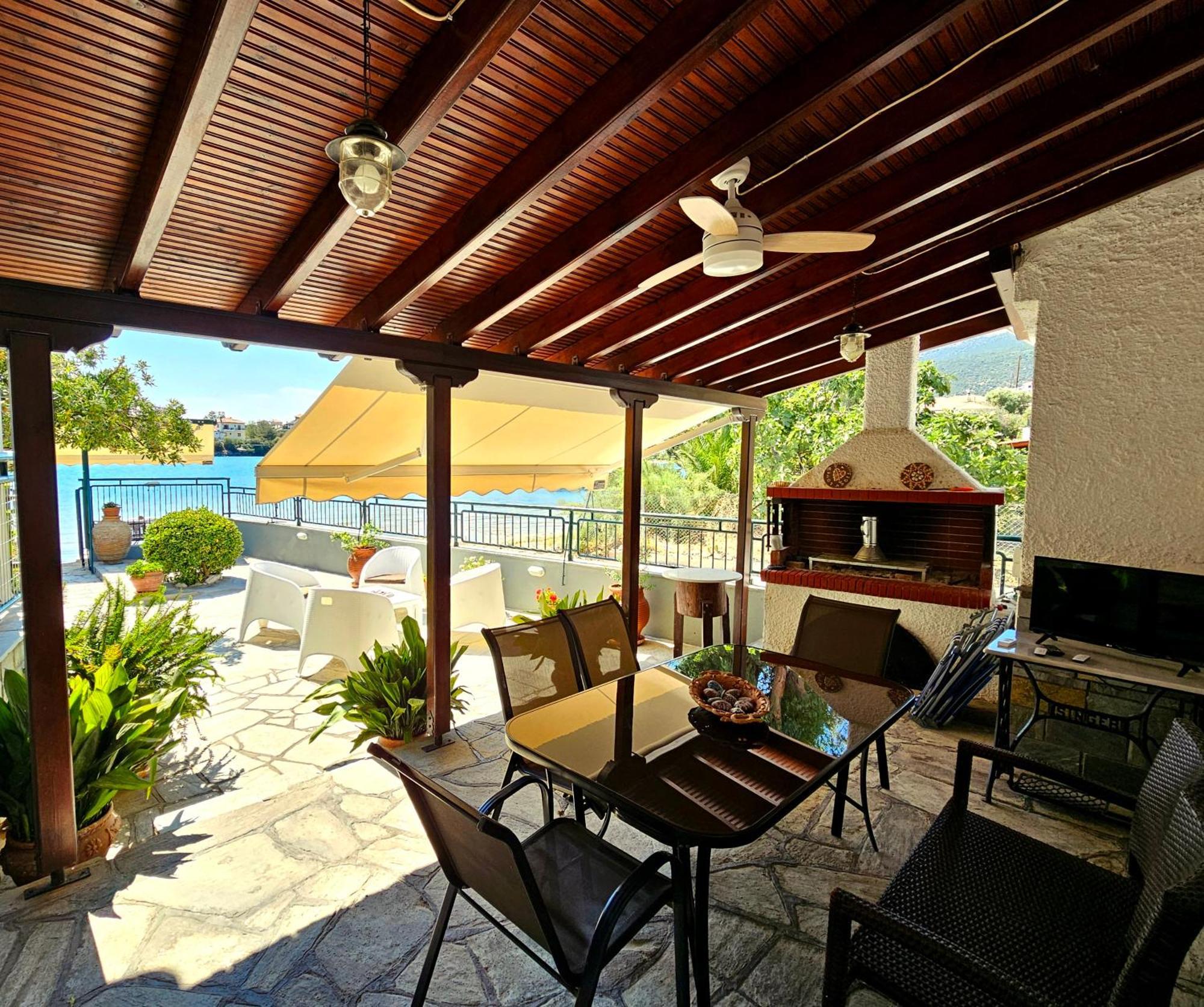 Polianthi Seaside House Villa Marathos  Exterior foto